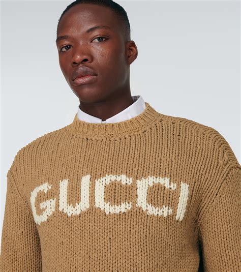 intarsia sweater gucci|GUCCI Cropped wool.